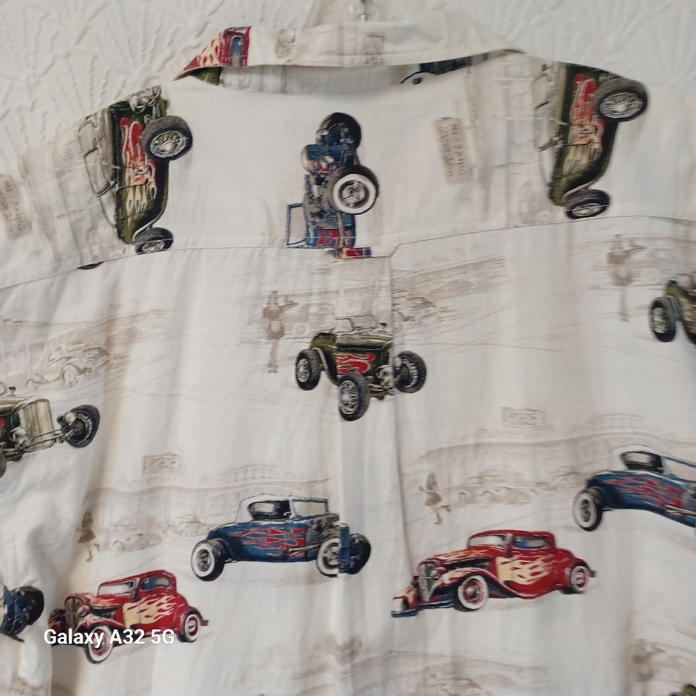 Clearwater Outfitters Size XXL Men's Classic Car Print Shirt - Picture 10 of 16